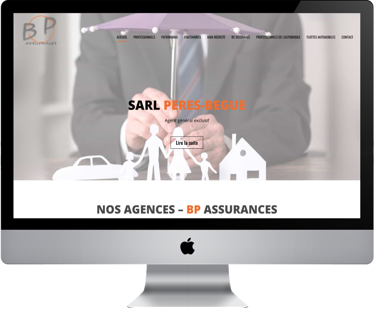 Réalisation site web assurance MMA Toulouse | BP Assurances