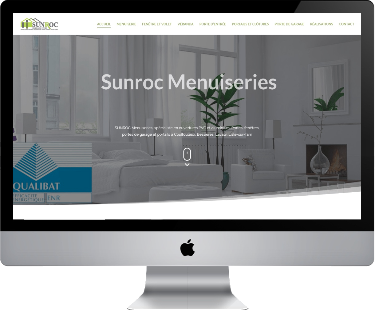 Conception site menuisier Bruguières | Sunroc Menuiseries